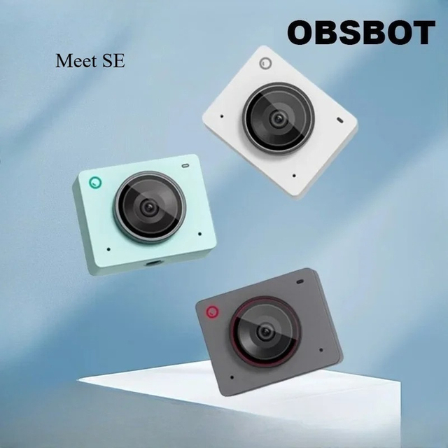 FOR OBSBOT Meet SE 1080P 100FPS USB CMOS Sensor AI Framing Streaming Camera with Beauty Mode Gesture Control HDR Camera
