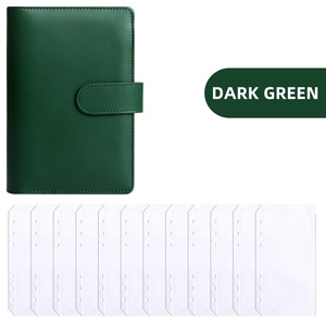 2026 PU bìa cứng tùy chỉnh in Ngân Sách chất kết dính A6 chủ thẻ da máy tính xách tay kế hoạch cuốn sách - Product Image 4