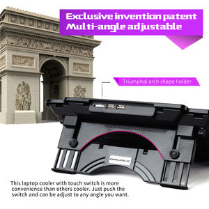 2 Quạt 15.6Inch Máy Tính Xách Tay Làm Mát Máy Tính Xách Tay Pad Với 4 Đế Máy Tính Xách Tay - Product Image 4