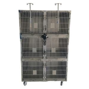 आधुनिक स्टेनलेस स्टील कुत्ते केनेल कैबिनेट ठोस पैटर्न पालतू जानवर की दुकान और छोटे जानवरों के लिए अस्पताल पिंजरे - Product Image 3