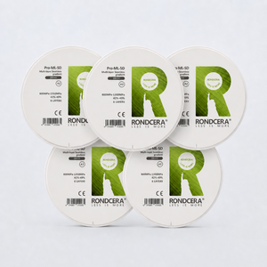 Rondcera Pro-ML 5D, Zirconia Multicapa en Blanco, Degradado de Color Natural para Dientes Cosméticos Estéticos - Product Image 5