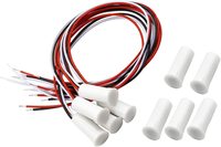 1 jeu d'interrupteur magnétique à lames RC-35 NC/NO alarme filaire encastrée de porte et de fenêtre interrupteur de porte magnétique capteur de Contact pour la sécurité domestique