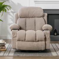 Fauteuil de massage électrique extensible multifonctionnel en cuir pour salon, personnalisable et de luxe – Vente en gros