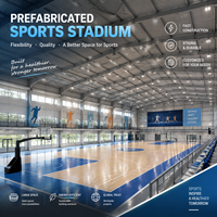 Complexe sportif intérieur en structure acier préfabriquée, gymnase de qualité supérieure, stade