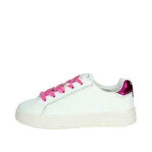 Sneakers Gaelle Paris Bianco Fucsia Chaussures en toile tendance pour femmes - Product Image 1