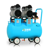 Compresseur d'air sans huile silencieux portatif de compresseur à piston sans huile industriel chinois 0.2m3/Min 3kw