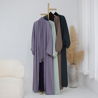Robe Abaya Modeste Ouverte sur le Devant Nuosha OEM pour Femmes Musulmanes – Longue Robe Maxi Élégante pour le Quotidien et les Événements Formels