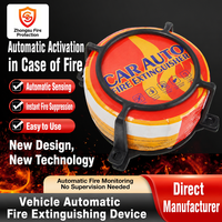 Extincteur automobile à poudre sèche, équipement automatique de lutte contre les incendies de véhicules avec support de protection pour la sécurité routière
