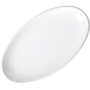 Modern Design Pure White Ceramic Fish Plate Large Size Oval Thick Edge <b>Disposable</b> for Home Use Hotels Parties <b>Tableware</b> - Product Image 5