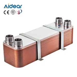 Aidear Evaporator Brazed Plate Heat Exchanger 25kw 75kw 225kw Swep Heat Exchanger F80 F120t F85 S500t Sr-B3-23A Sr-B3-52A Srb3-9