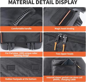 Autoadhesivo negro resistente a la fricción directa de fábrica, tela no tejida de cubierta con orificio de 0,85mm * 2,5mm para altavoz para bolsas de instrumentos - Product Image 4