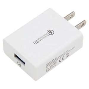 Mini chargeur mural USB rapide <span class=keywords><strong>Prise</strong></span> US QC 3.0 <span class=keywords><strong>Adaptateur</strong></span> de chargeur de téléphone USB Charge pour iPhone Xiaomi Samsung Tablette Téléphone portable - Product Image 2