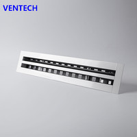 Système HVAC bâtiment Commercial alimentation Air linéaire fente diffuseur fixation murale pour la Ventilation