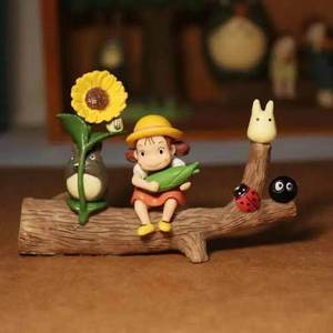Modèle de paysage miniature, jouets d'animation <span class=keywords><strong>Studio</strong></span> Ghibli, <span class=keywords><strong>Totoro</strong></span>, petits accessoires, prunes de dessin animé, esprit de suie, artisanat décoratif - Product Image 2