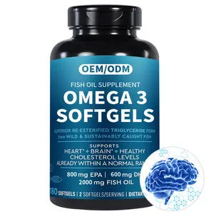 Best Verkopende Producten 2023 Omega 3 Visolie Softgels Gezonde Hart Hersenen Gezonde Softgels