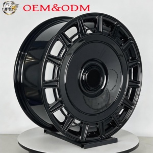 Rueda de Aleación Forjada Monobloque de Alta Resistencia en Negro Brillante, Ancho 8J, 5x120 5x114.3, Llanta Profunda para Land Rover <span class=keywords><strong>Maybach</strong></span> - Product Image 1