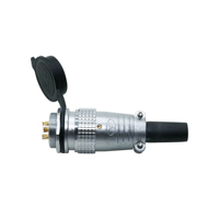 Connecteur PLS24 de type rond mâle-femelle, prise de câble aviation, connecteur circulaire, vente directe d'usine
