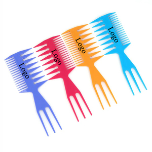 Bán Buôn Biểu Tượng Tùy Chỉnh Người Đàn Ông Tạo Kiểu Tóc Lược Chuyên Nghiệp Cắt Tóc Lược Nhựa Chống Tĩnh Điện Rộng Và Tốt Răng Tóc Lược - Product Image 6