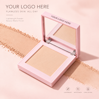 Poudre compacte longue tenue pour le commerce international, sans logo, en stock, usine de cosmétiques OEM/ODM, effet correcteur
