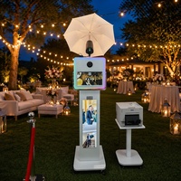 Cabina de Fotos con Pantalla LCD Táctil, PC DSLR, Cabina de Fotos Selfie para Bodas, Fiestas, Eventos y Negocios