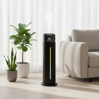 Humidificateur d'air ultrasonique intelligent 10L OEM/ODM, tour humidificatrice sur pied à brume froide pour usage domestique en grande pièce