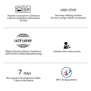 Acessório Exterior do carro para BYD M6 Emax7 Acessórios Fábrica Venda Veículo Elétrico Nova Energia Imitar Fibra De Carbono ABS Body Kit - Product Image 5