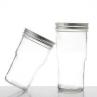 500Ml Boisson Froide Bambou Paille Tasse Avec Couvercle Boisson Coke Mason Verre