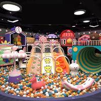 Équipement de parc de jeux intérieur pour enfants d'âge préscolaire et tout-petits : labyrinthe nid d'abeille, toboggan d'escalade en plastique sûr pour usage scolaire