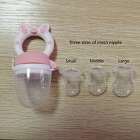 Sucette d'alimentation pour bébé en silicone en forme d'animal de dessin animé, sans BPA, pour nourrissons de 0 à 12 mois, pour manger des fruits et des légumes