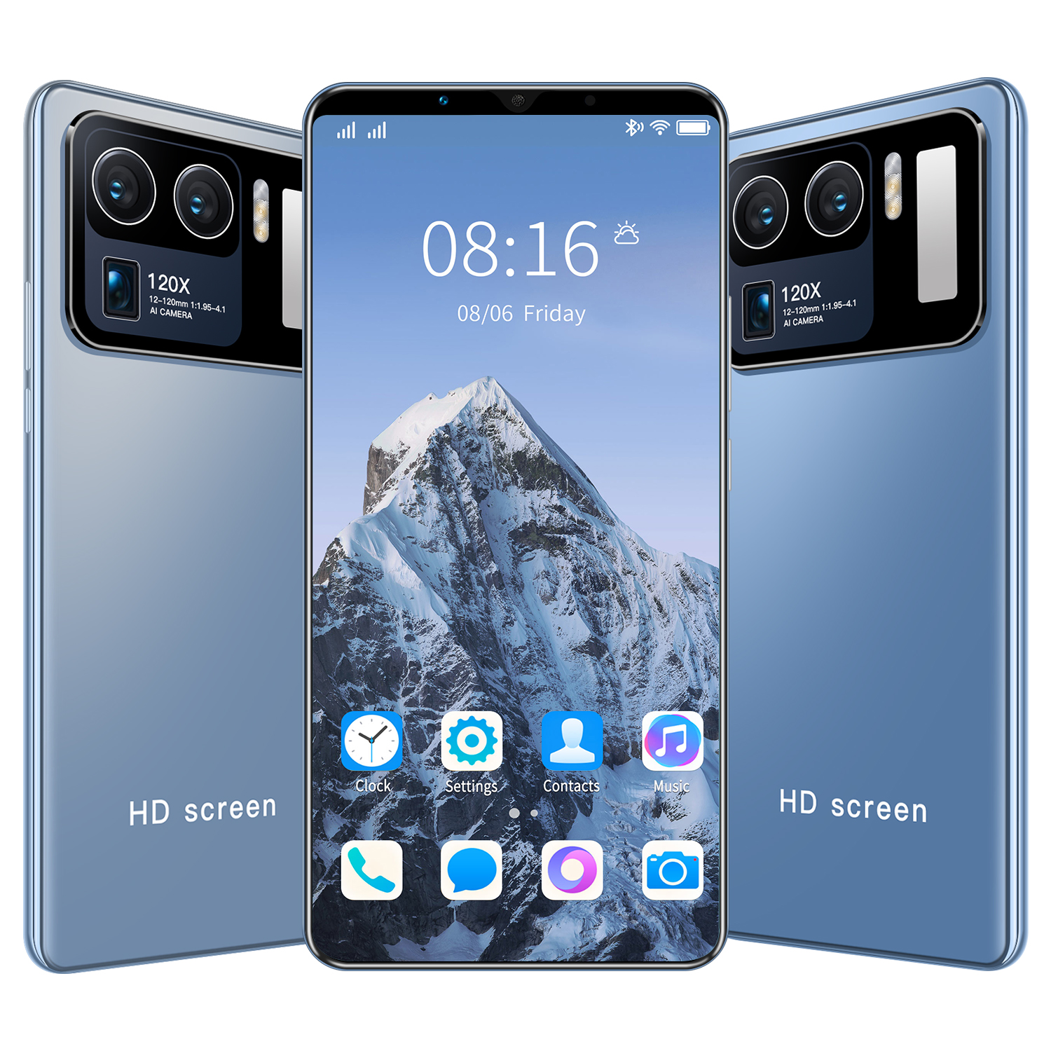 Недорогой мобильный телефон M12 Uitra dual card dual standby 5g full screen HD смартфон Android 10,0 с распознаванием лица