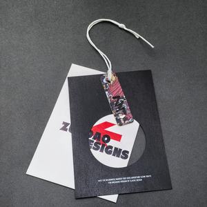 Etiqueta de Papel Artística de Doble Capa para Ropa con Recorte Hueco y Parche Ilustrado - Product Image 3