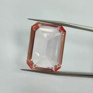 Padparadscha พลอยสีชมพูไพลินมรกตตัดขนาด15x20มม. ทำจากแล็บ - Product Image 2