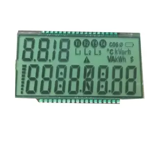 Custom Made Monochrome Kleine Segment Lcd Display Voor Eenfase Energiemeter