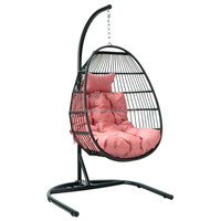 Balançoire de patio mobilier d'extérieur balançoire œuf chaises balançoire suspendues meubles en corde
