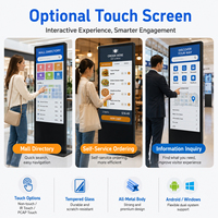 Kiosco Tótem con Pantalla Táctil LCD, con Clasificación IP54, Sistema Operativo Android/Windows, CMS Basado en la Nube, para Ascensores, Compras, Minoristas y Señalización