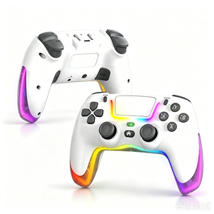 P07 Wireless BT RGB Gamepad Joystick, Turbo Vibration <strong>Controller</strong> for PS4 Switch <strong>PC</strong> IOS Android - Product Image 1