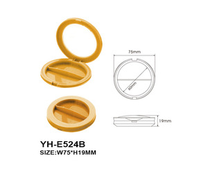 Estuche Compacto Redondo para Rubor, Envase Vacío de Polvo ABS con Tapa Transparente, Empaque Cosmético para Sombra de Ojos, Venta Caliente - Product Image 4