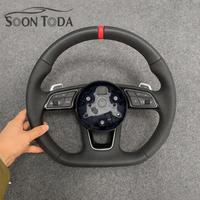 Volant en cuir pleine fleur pour Audi A3 A4 A5 S3 S4 S5 RS3 RS4 RS5 B8.5 8P 8V B9 C7 A6 A7 RS6 RS7 Q3 Q5 Q7 Q8 R8 TT TTS TTRS