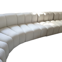 Ensemble de canapés modulaires sectionnels inclinables et extensibles, style européen moderne et simple, pour salon de villa