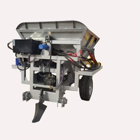 Machine agricole à dos avec système hydraulique 2-cylindres, équipement de creusement de tranchées et d'épandage d'engrais, à disque unique, longue durée de vie pour