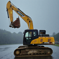 Excavadoras Usadas Originales Sany 215C, Modelo 2020, 4800 Horas, Excavadora de Orugas de 21 Toneladas, SY215C, para Movimiento de Tierras