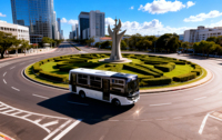 Mini-bus urbain BEV flambant neuf de 15 places
