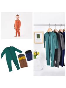 Combinaison en fibre de bambou personnalisée pour nouveau-nés et tout-petits, vêtements d'été pour la climatisation, fermeture éclair, <span class=keywords><strong>pyjama</strong></span> pour tout-petits - Product Image 3