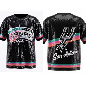 Vestido largo de lentejuelas de los San Antonio Spurs para mujer, talla grande, para el día del partido, ideal para fiestas - Product Image 3