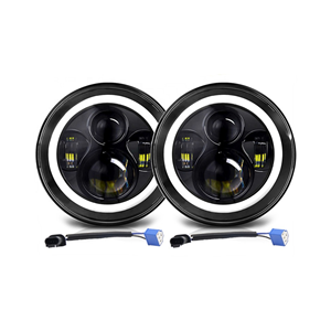 Đèn Pha LED Chùm Sáng Thấp Tròn RGB 7 Inch Đèn Chạy Ban Ngày Mắt Góc Đèn Pha LED Đơn Bật Cho Xe Jeep SUV ATV - Product Image 1