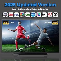2025 Antenne intérieure Smart TV avec amplificateur de signal d'amplificateur HDTV de portée de 1200 miles prend en charge 8K 4K 1080p sur tous les téléviseurs"