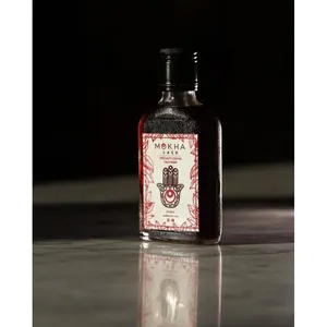 Garrafa de vidro para bebidas com logotipo personalizado, garrafa lisa de vidro 50ml100ml 200ml