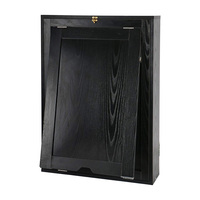 Table de bureau pliante murale multifonctionnelle en bois avec tableau noir et étagères de rangement