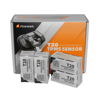 Capteur TPMS universel double fréquence en métal argenté compatible OEM Foxwell T20 (315 MHz et 433 MHz)
