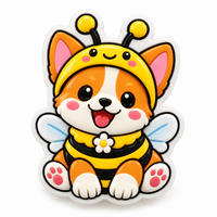 Aimant de réfrigérateur personnalisé en résine écologique, motif chat, chien, pirate, sorcier, abeille, animal, dessin animé mignon, 3D stéréo, souvenir, décoration maison et cuisine